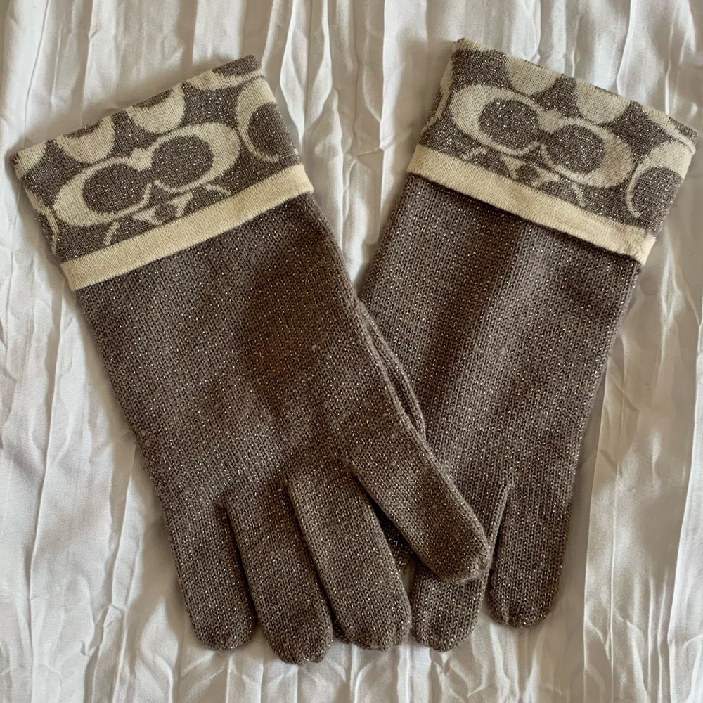 Coach Silver Gloves
